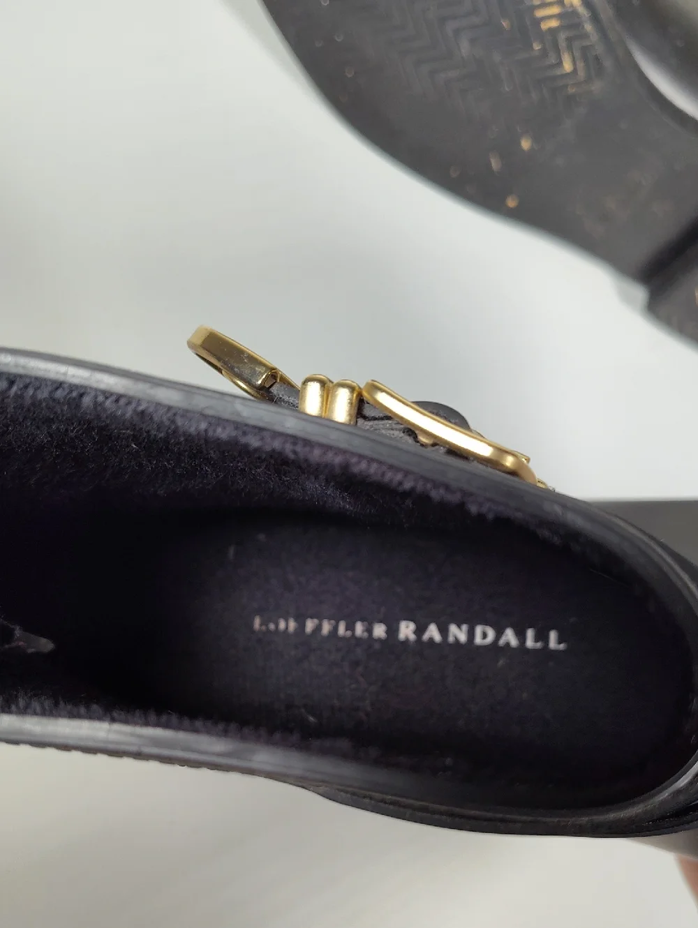 Loeffler Randall Fenton black‎ rubber ankle rain boots 7